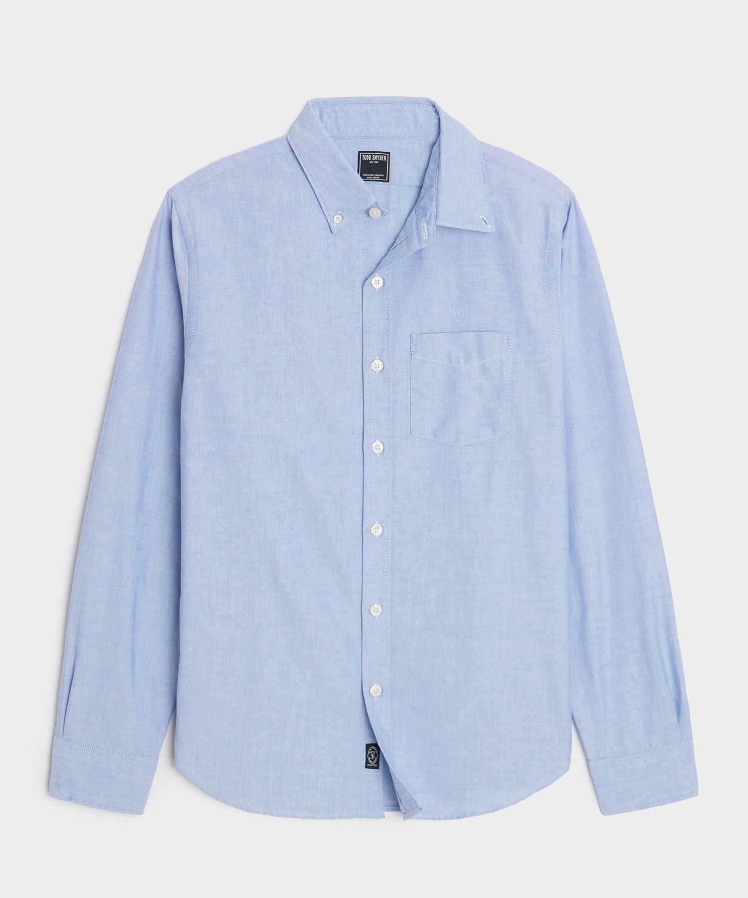 Todd Snyder Classic Fit Japanese Selvedge Oxford Button-Down Collar Shirt in Blue Blue