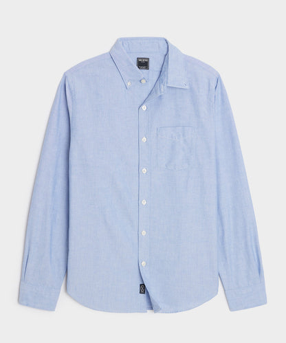 Todd Snyder Classic Fit Japanese Selvedge Oxford Button-Down Collar Shirt in Blue Blue