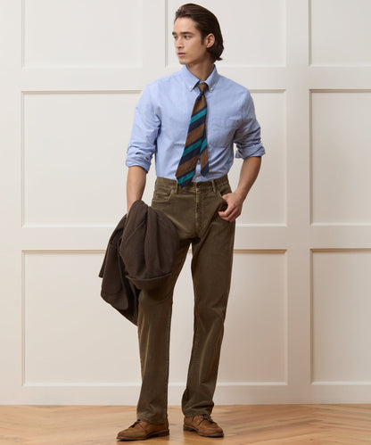 Todd Snyder Classic Fit Japanese Selvedge Oxford Button-Down Collar Shirt in Blue Blue