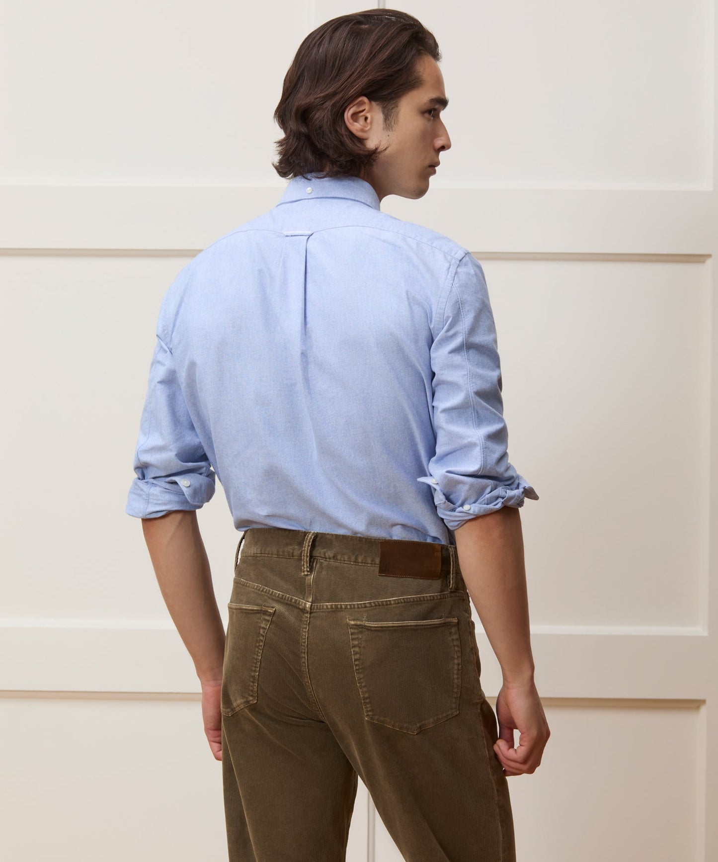 Todd Snyder Classic Fit Japanese Selvedge Oxford Button-Down Collar Shirt in Blue Blue