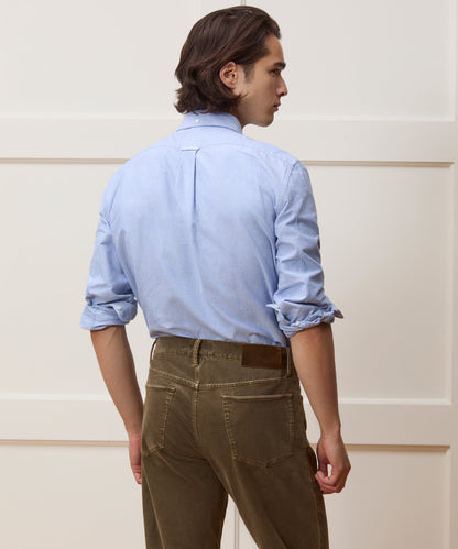 Todd Snyder Classic Fit Japanese Selvedge Oxford Button-Down Collar Shirt in Blue Blue