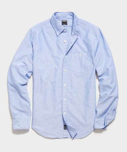 Todd Snyder Slim Fit Favorite Oxford Shirt in Blue Regatta Blue Regatta