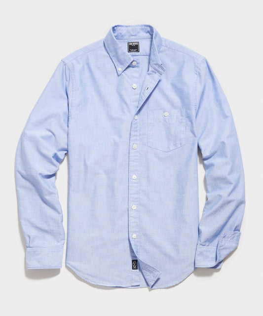 Todd Snyder Slim Fit Favorite Oxford Shirt in Blue Regatta Blue Regatta