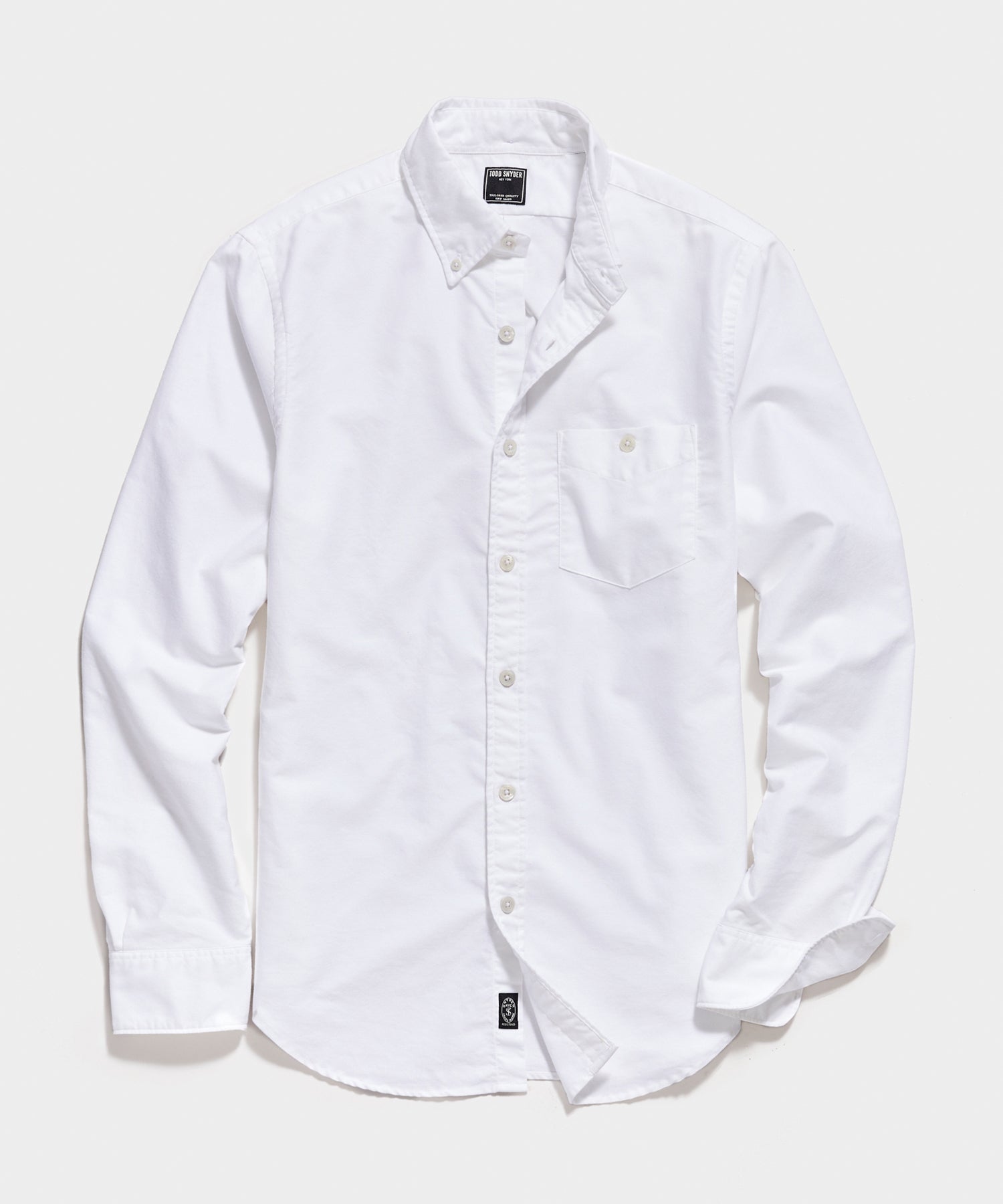 Todd Snyder Slim Fit Favorite Oxford Shirt in White White
