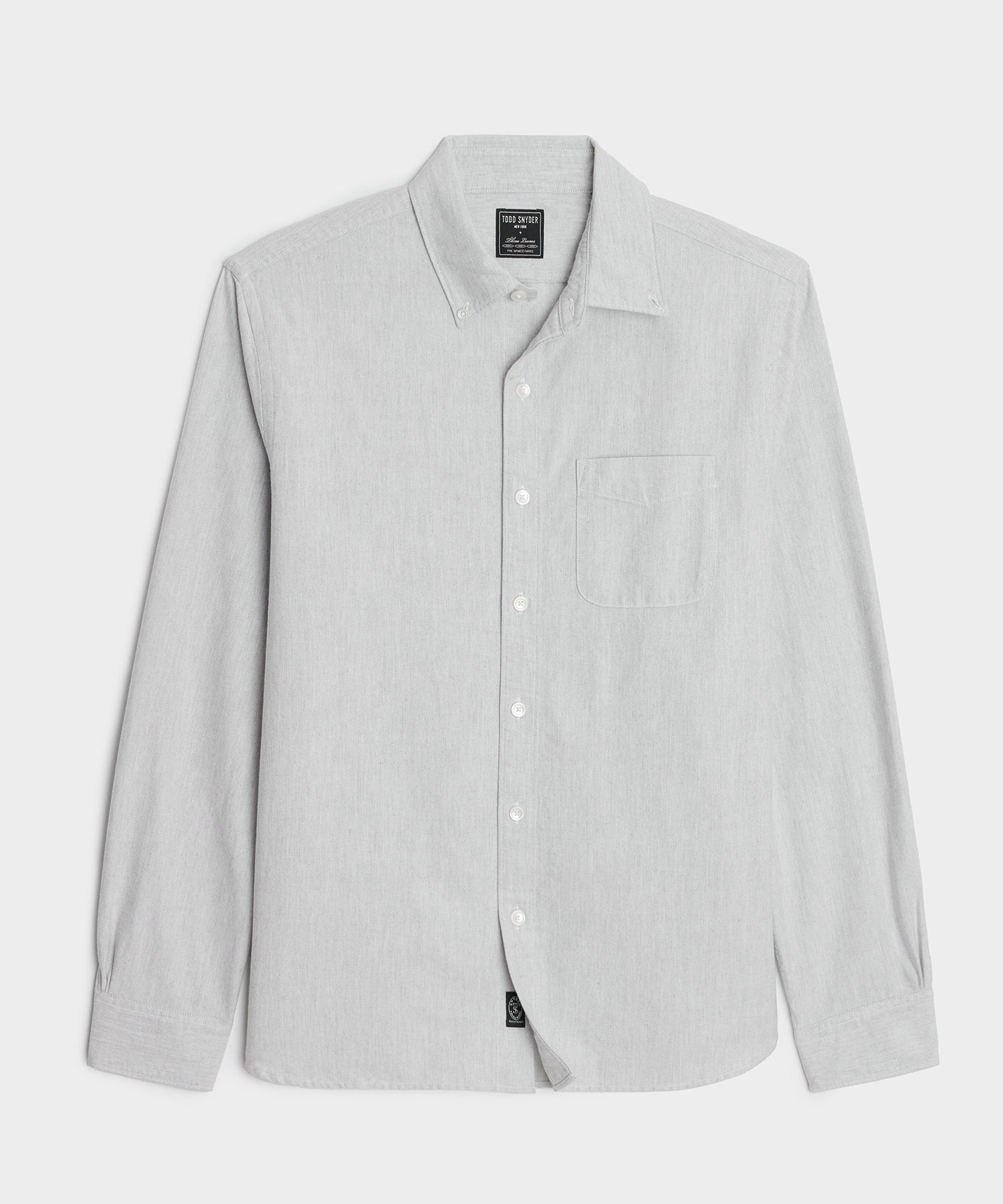 Todd Snyder Classic Fit Japanese Selvedge Oxford Button-Down Collar Shirt in Grey Grey