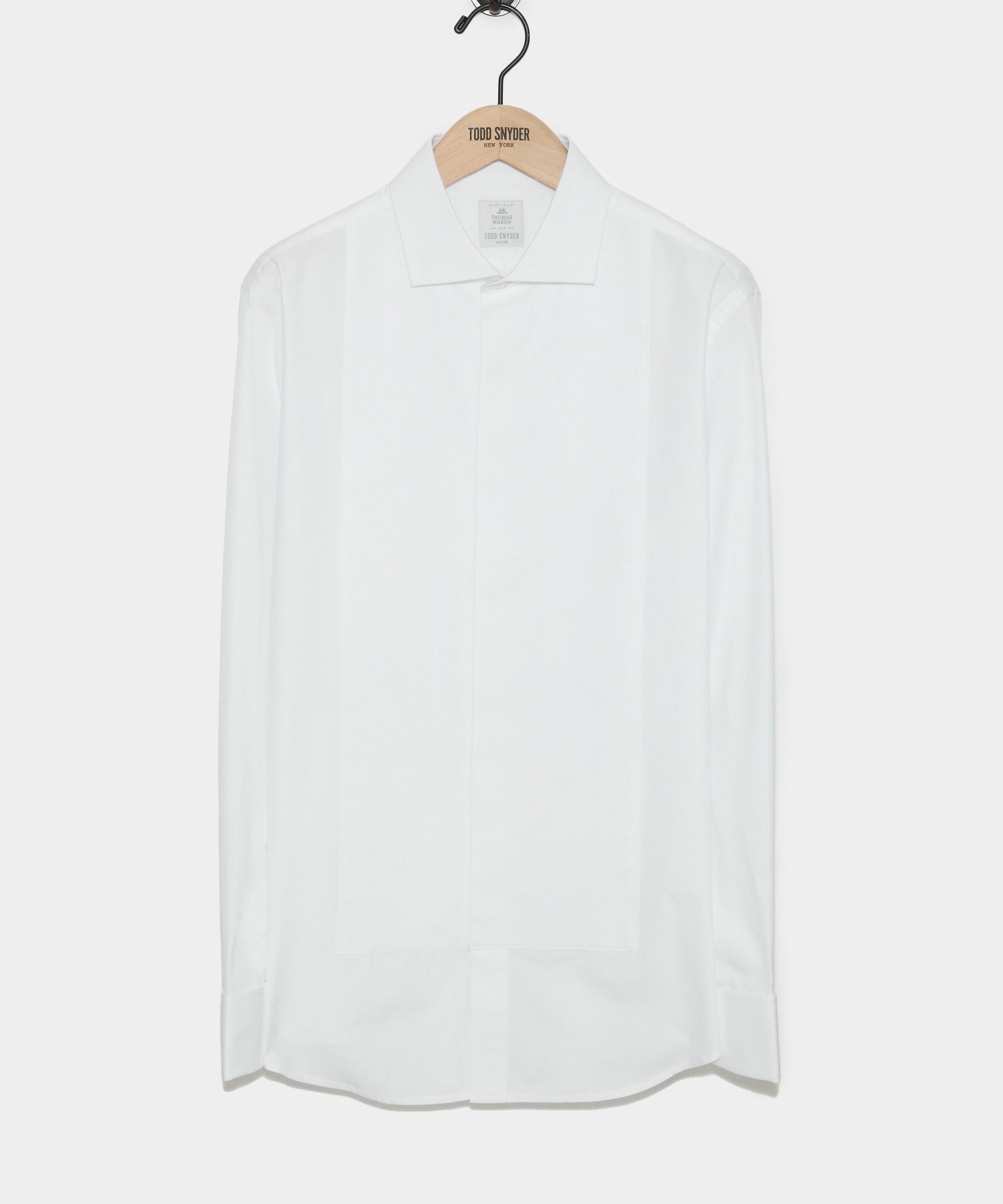 Todd Snyder Slim Fit Pique Bib Tuxedo Dress Shirt in White White