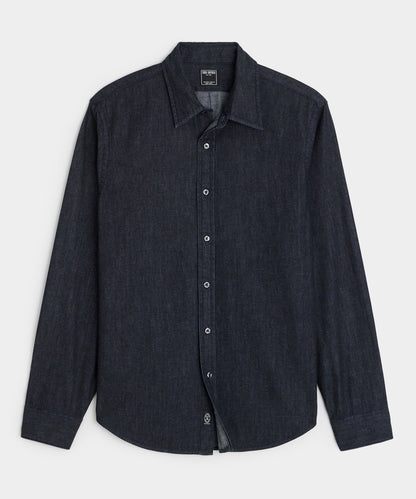 Todd Snyder Slim Fit Denim Sport Shirt in Indigo Indigo