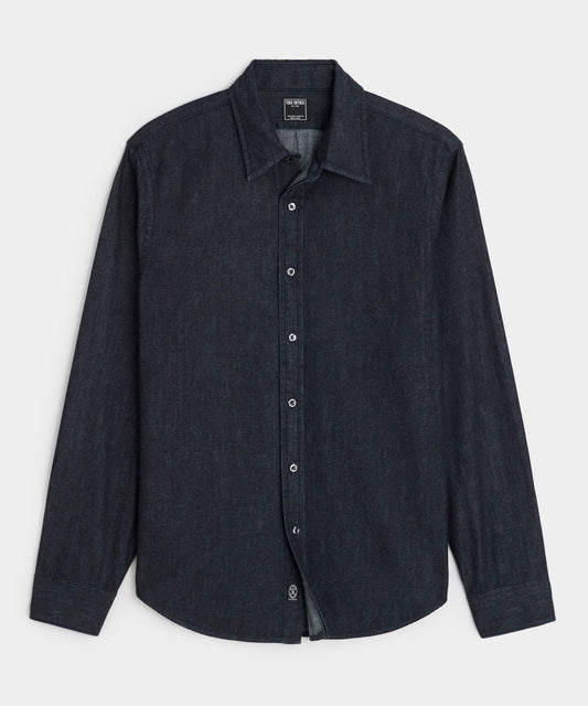 Todd Snyder Slim Fit Denim Sport Shirt in Indigo Indigo