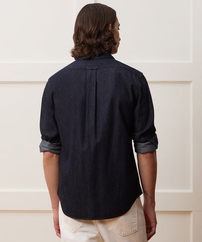 Todd Snyder Slim Fit Denim Sport Shirt in Indigo Indigo