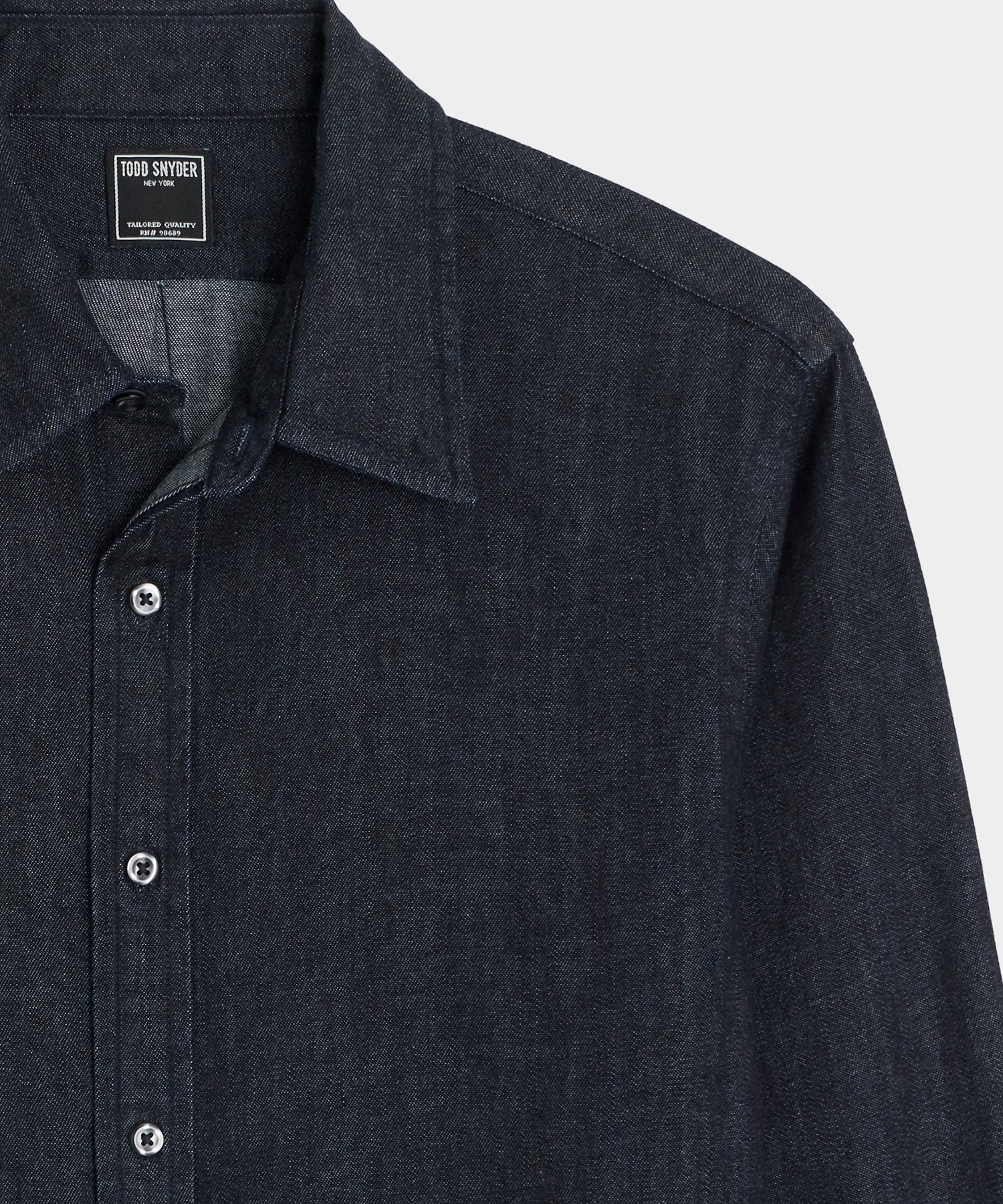 Todd Snyder Slim Fit Denim Sport Shirt in Indigo Indigo