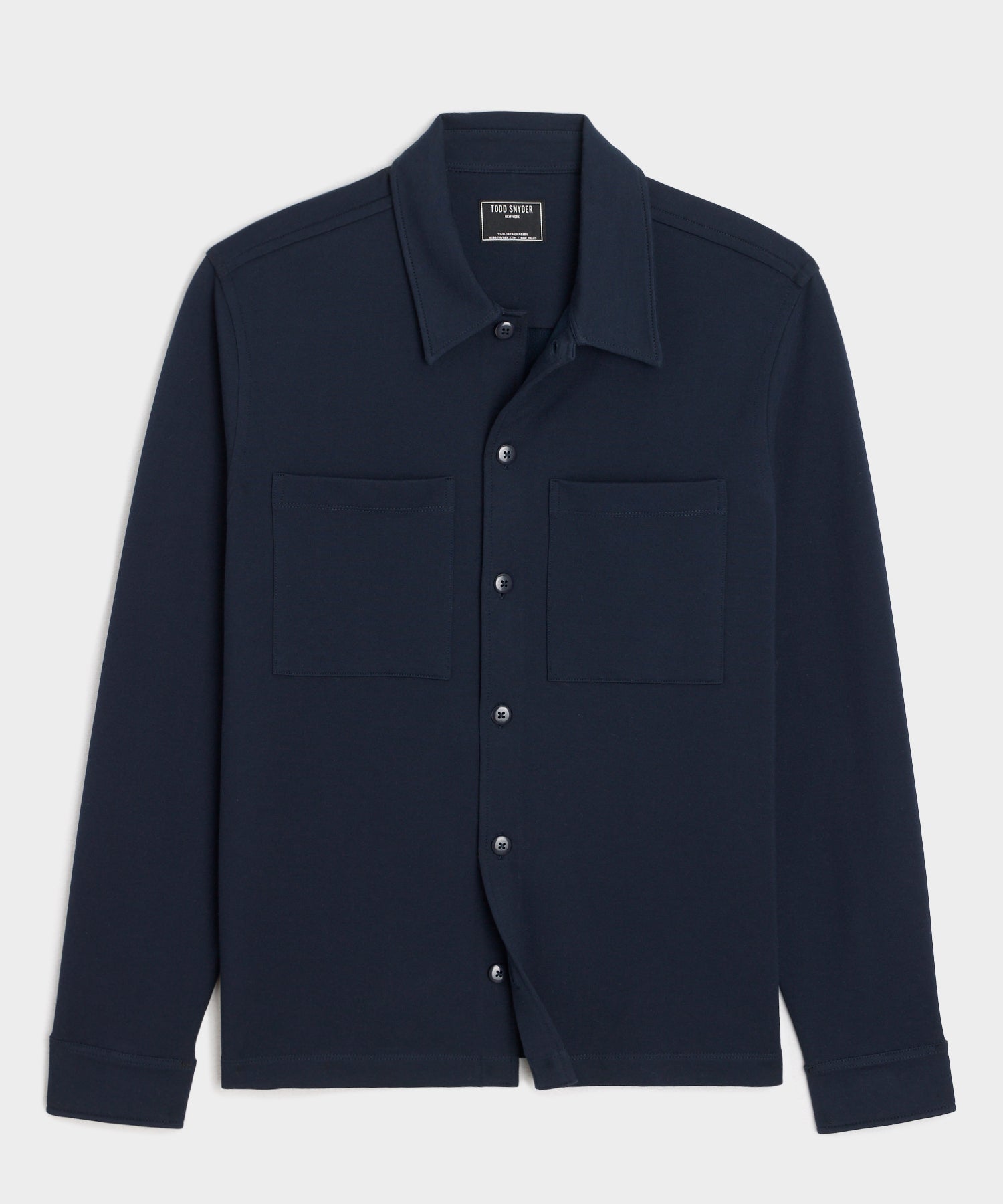 Todd Snyder Travel Terry Shirt in Navy Navy