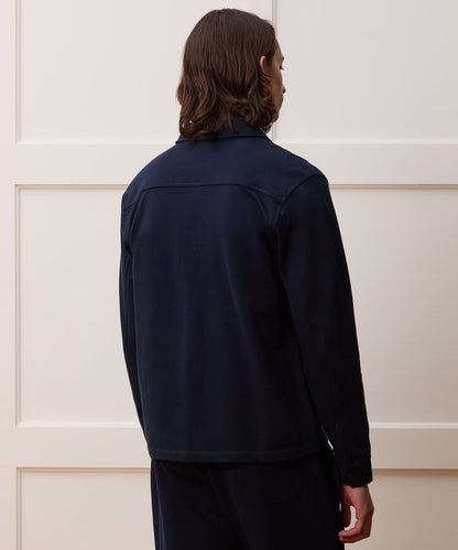 Todd Snyder Travel Terry Shirt in Navy Navy
