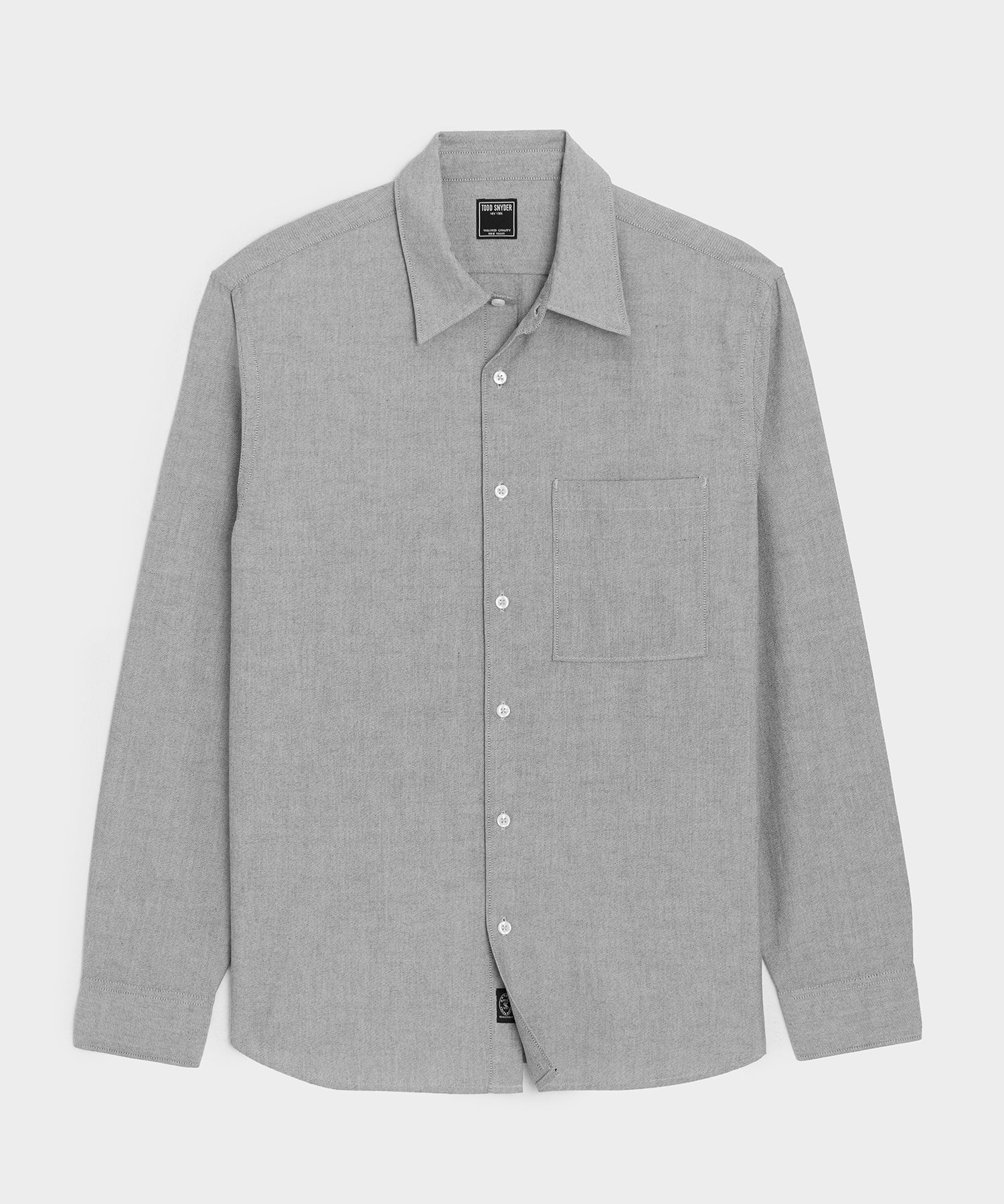 Todd Snyder Oxford Cloth Big Shirt in Charcoal Charcoal