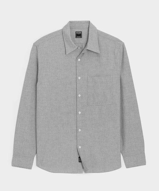 Todd Snyder Oxford Cloth Big Shirt in Charcoal Charcoal