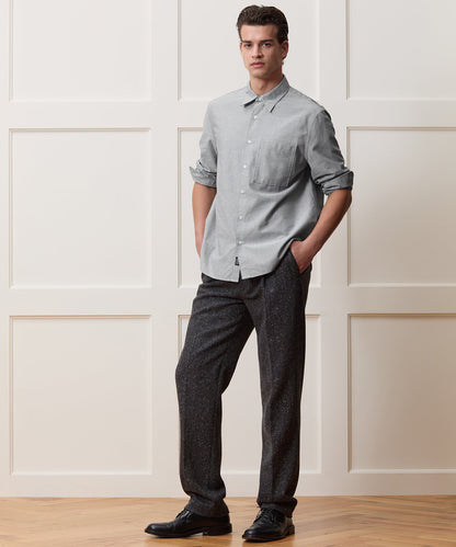 Todd Snyder Oxford Cloth Big Shirt in Charcoal Charcoal