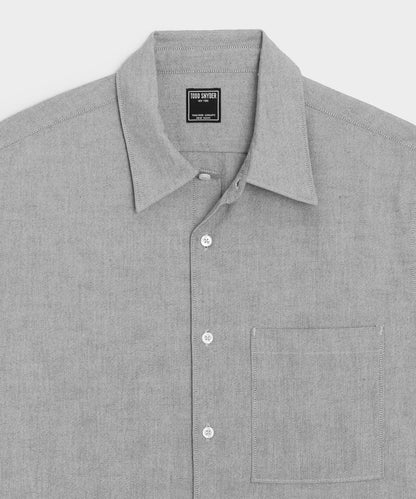 Todd Snyder Oxford Cloth Big Shirt in Charcoal Charcoal