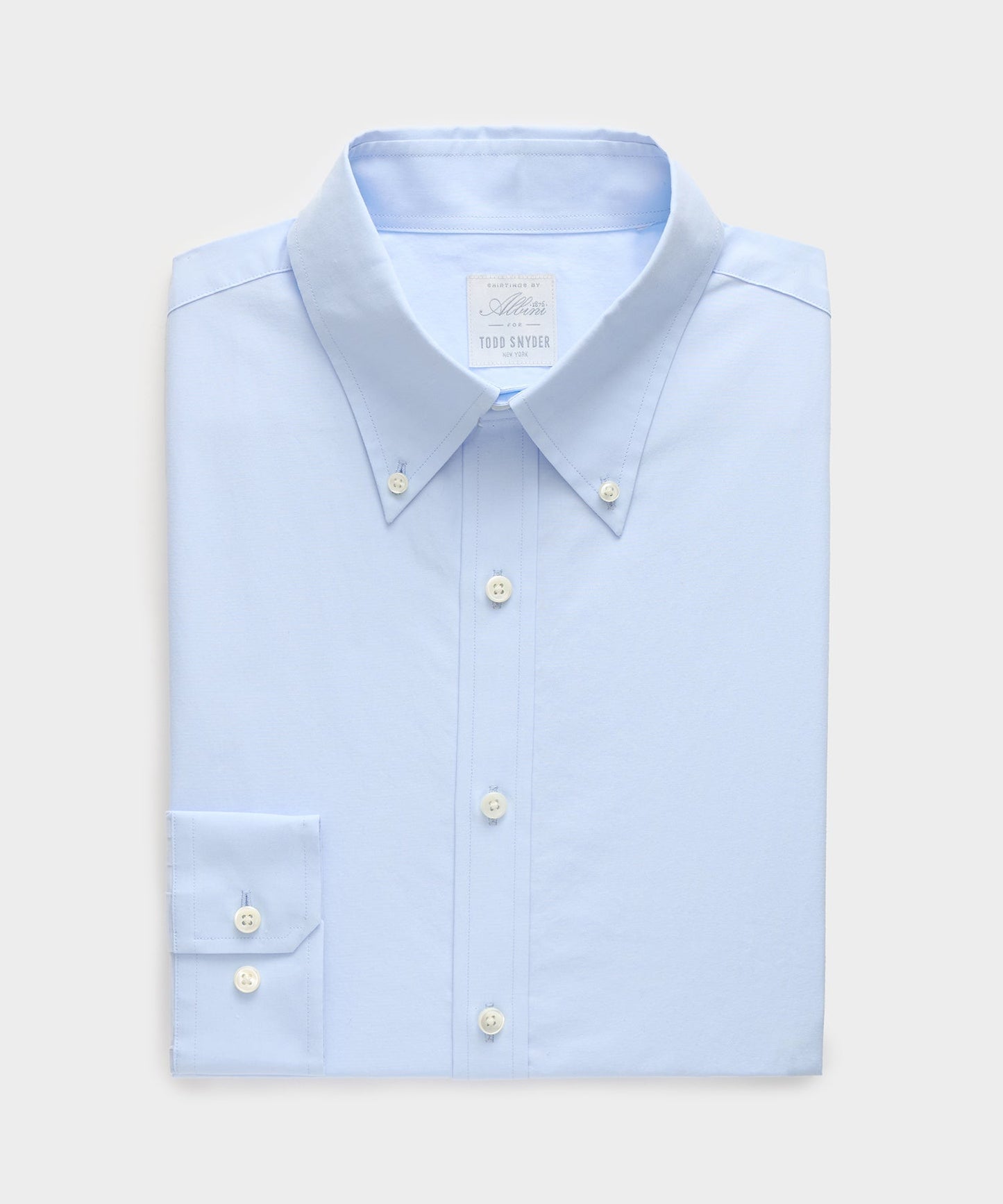Todd Snyder Button-Down Dress Shirt in Blue Blue