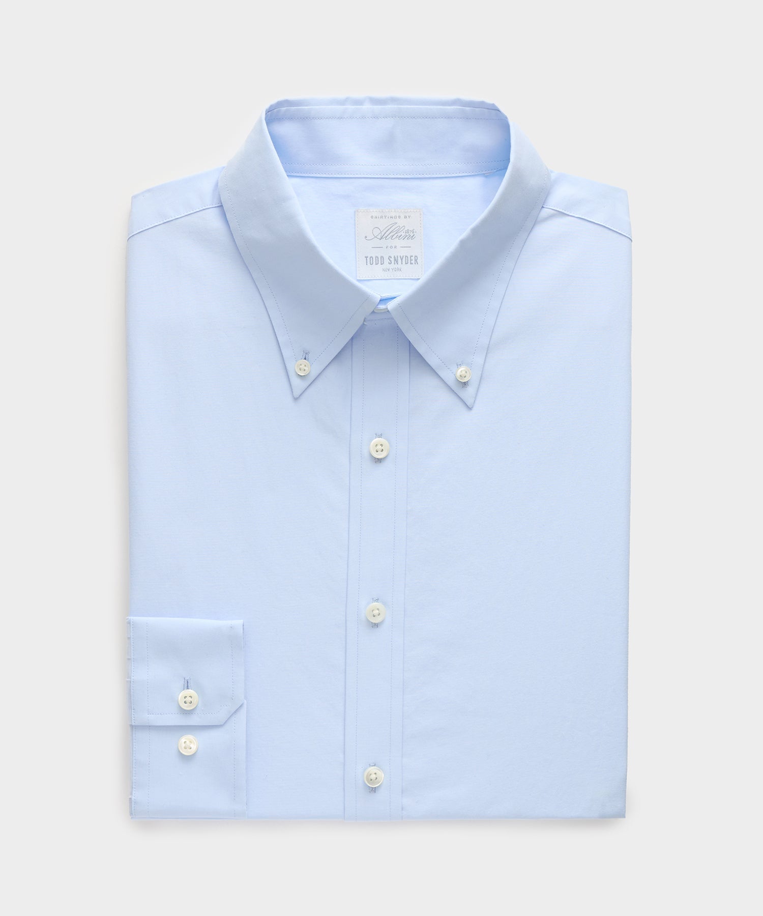 Todd Snyder Button-Down Dress Shirt in Blue Blue
