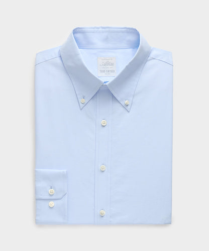 Todd Snyder Button-Down Dress Shirt in Blue Blue