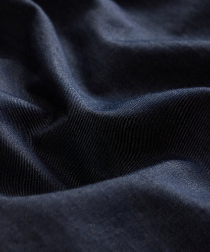 Todd Snyder Chambray Spread Collar Dress Shirt Dark Indigo