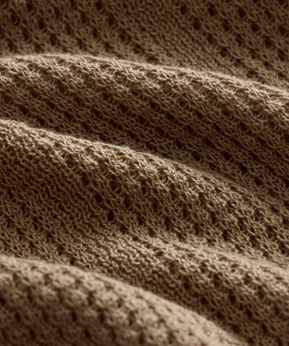 Todd Snyder Harbor Montauk Sweater Polo in Sand Sand