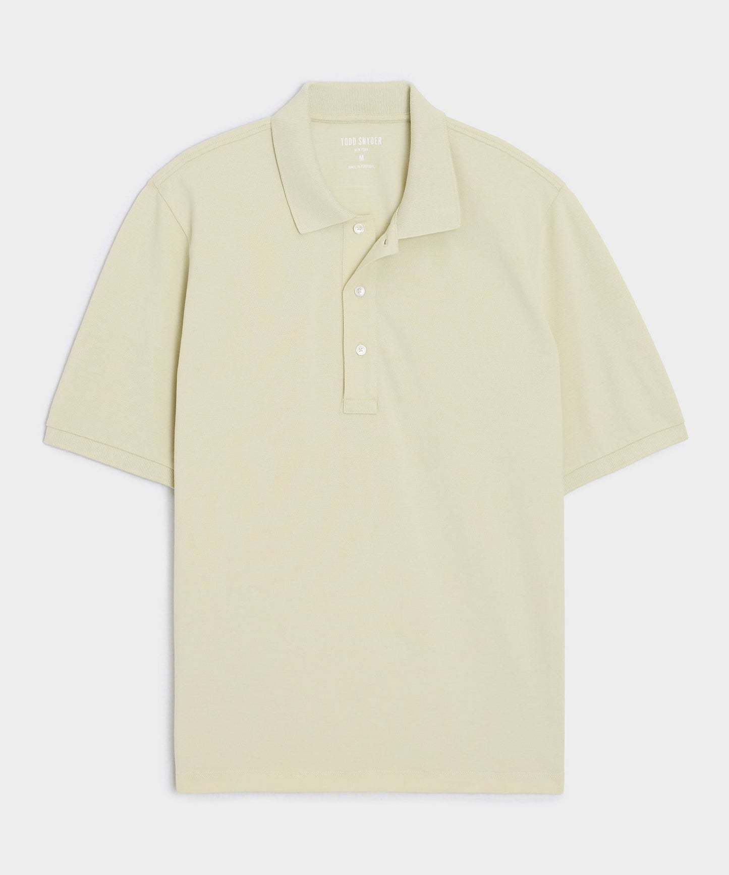 Todd Snyder Cotton Pique Polo in Mint Tea Mint Tea
