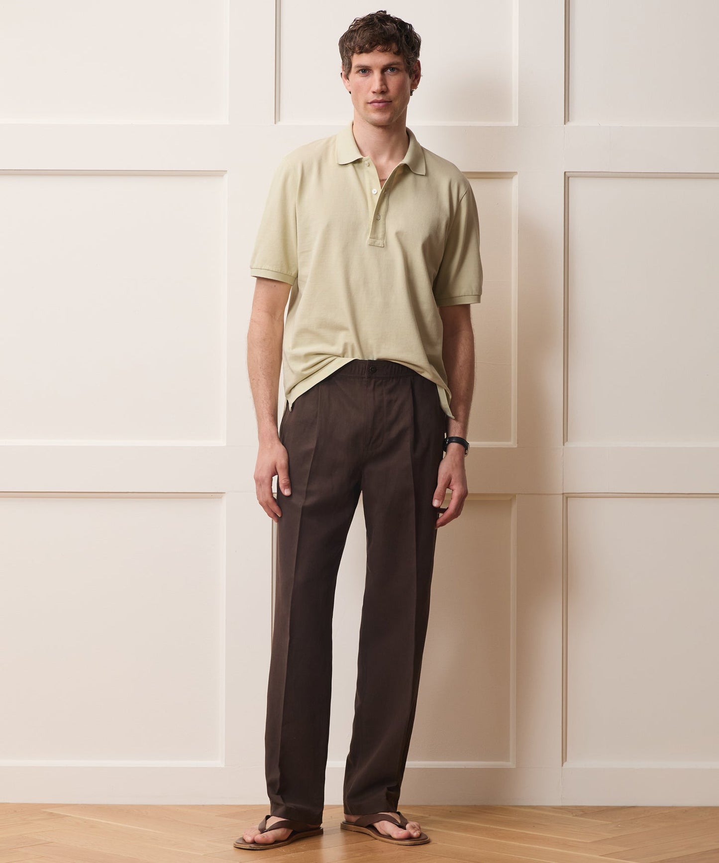 Todd Snyder Cotton Pique Polo in Mint Tea Mint Tea
