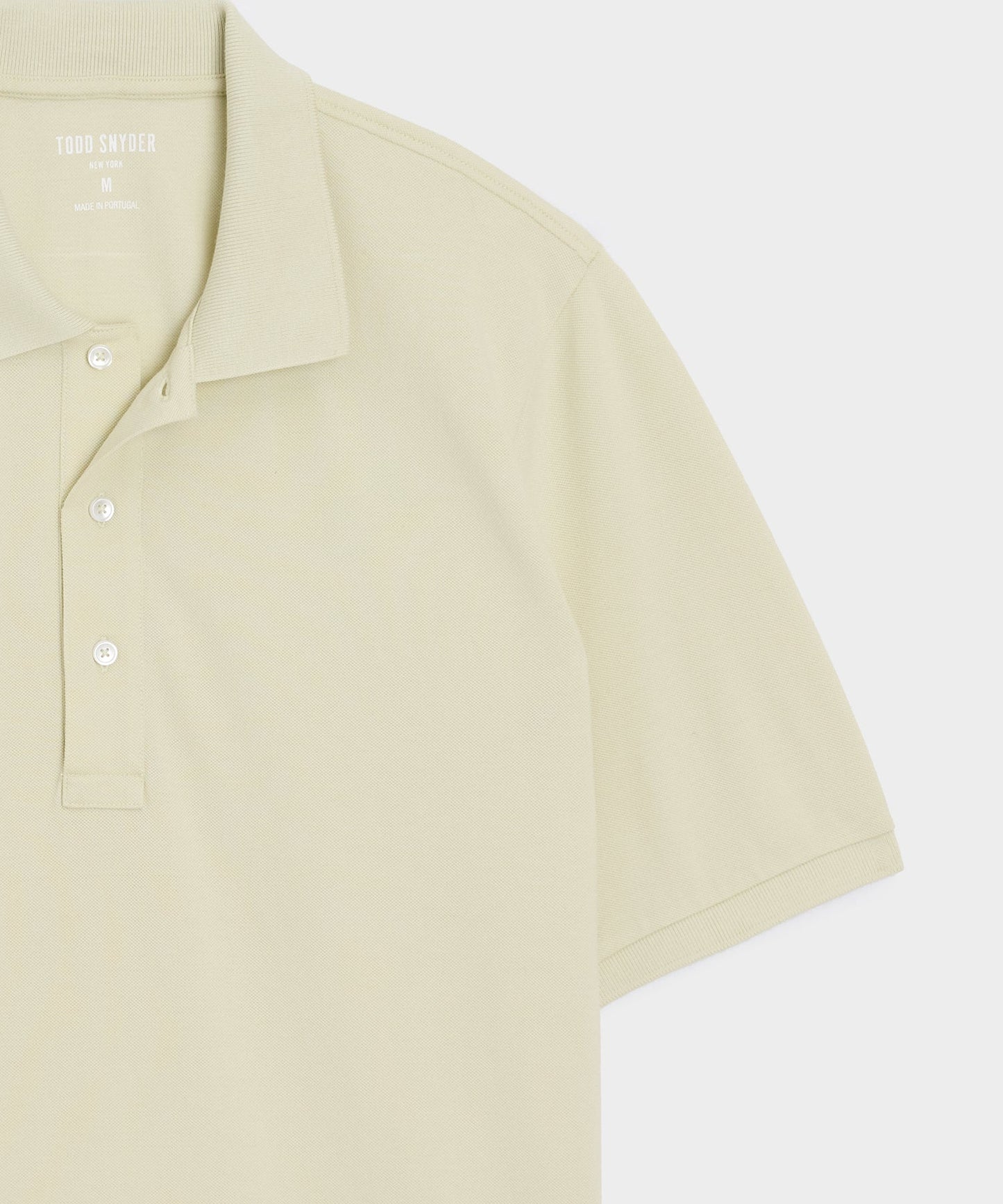 Todd Snyder Cotton Pique Polo in Mint Tea Mint Tea