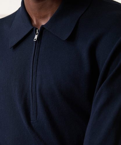Todd Snyder Kent Quarter-Zip Sweater Polo in Navy Navy