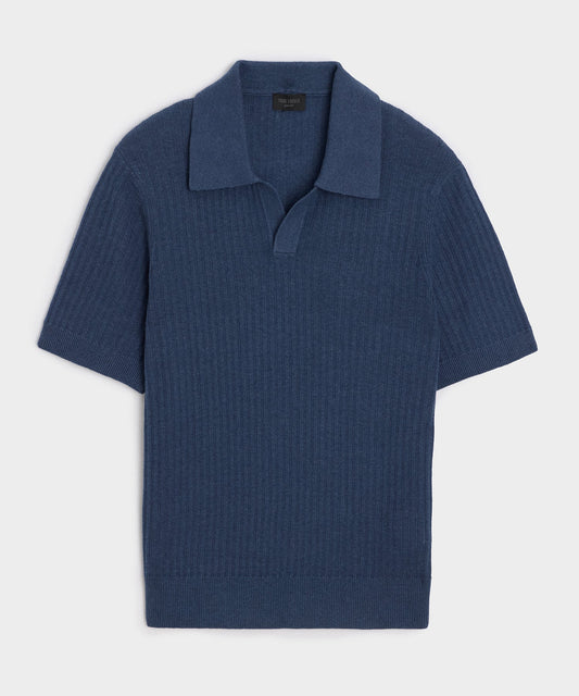 Todd Snyder Tide Montauk Sweater Polo in Classic Navy Classic Navy