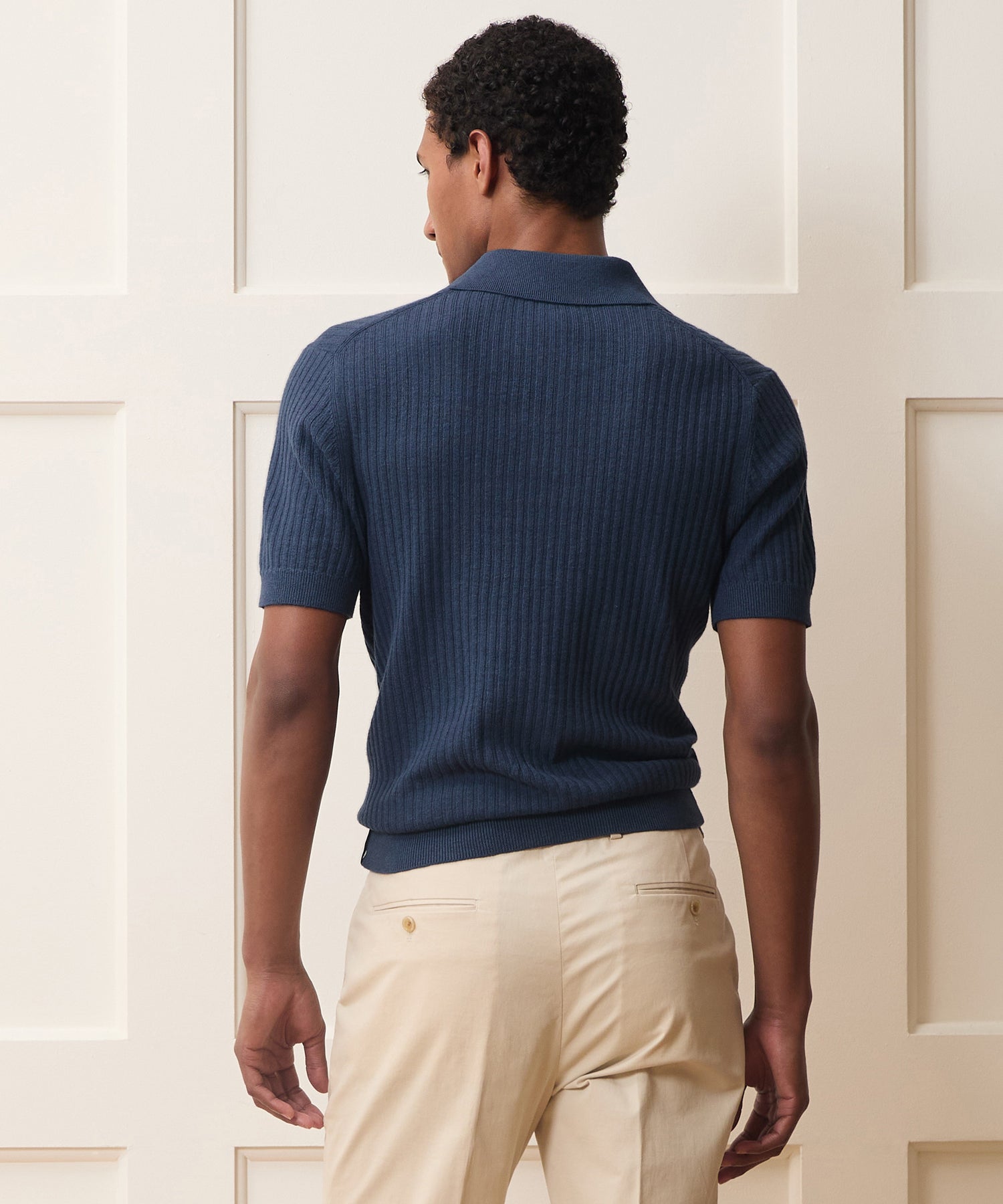 Todd Snyder Tide Montauk Sweater Polo in Classic Navy Classic Navy