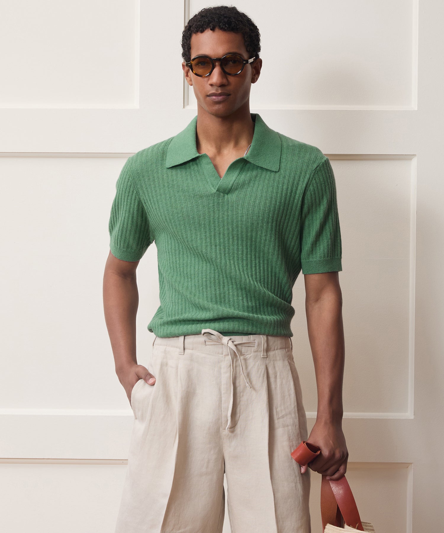 Todd Snyder Tide Montauk Sweater Polo in Mariner Slate Mariner Slate