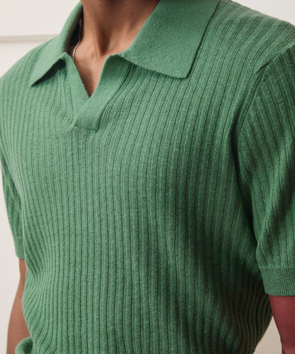 Todd Snyder Tide Montauk Sweater Polo in Mariner Slate Mariner Slate