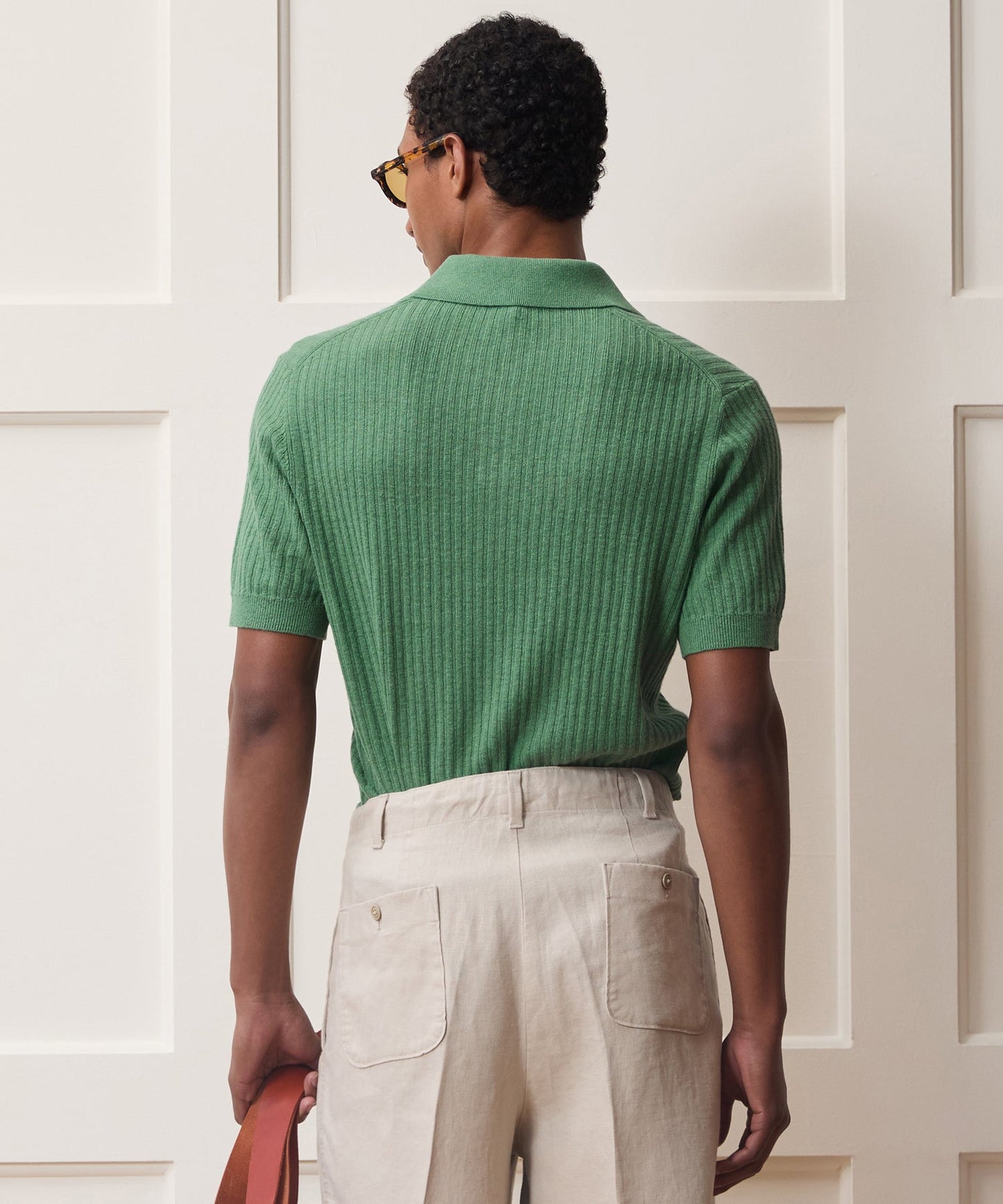 Todd Snyder Tide Montauk Sweater Polo in Mariner Slate Mariner Slate