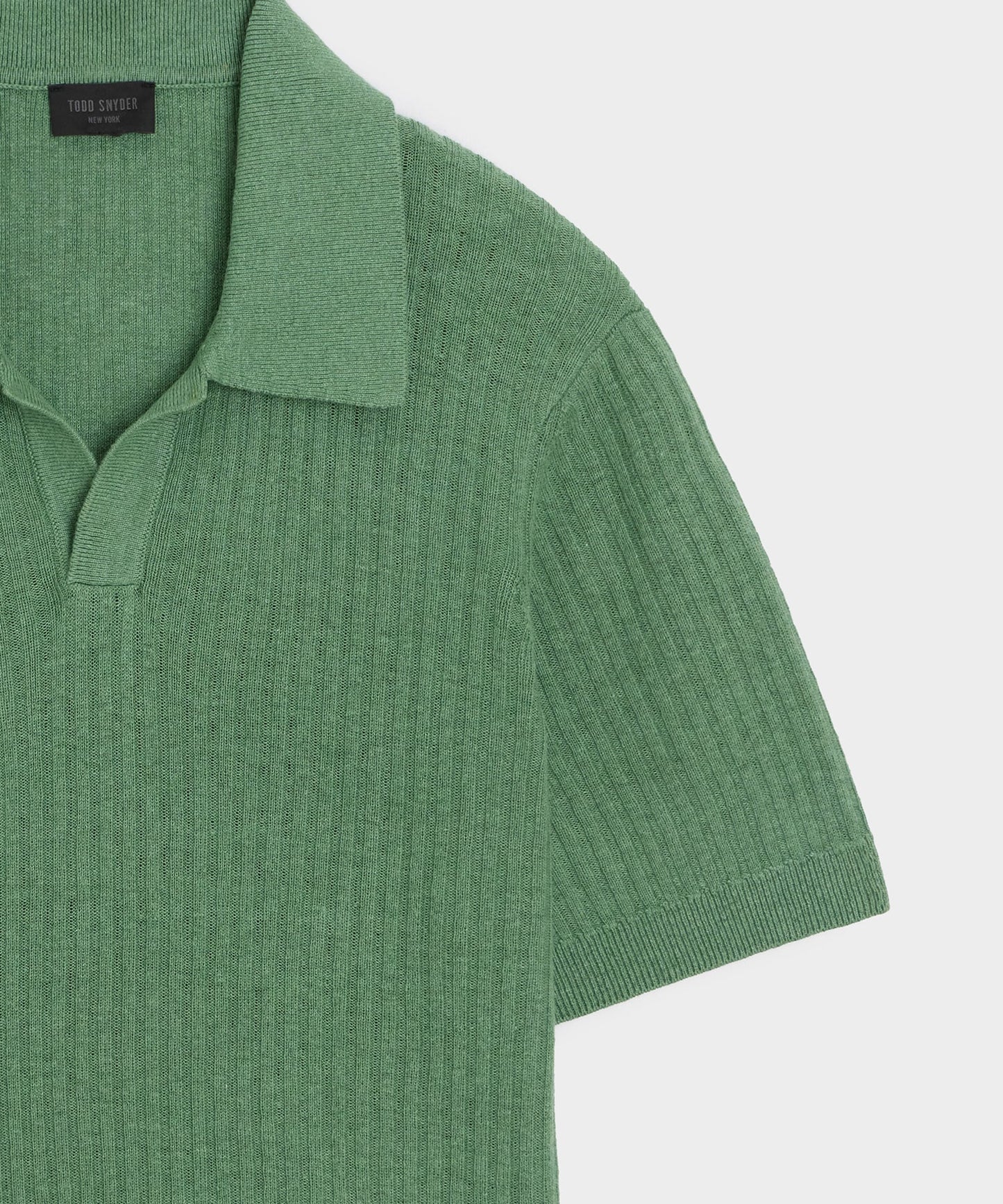 Todd Snyder Tide Montauk Sweater Polo in Mariner Slate Mariner Slate