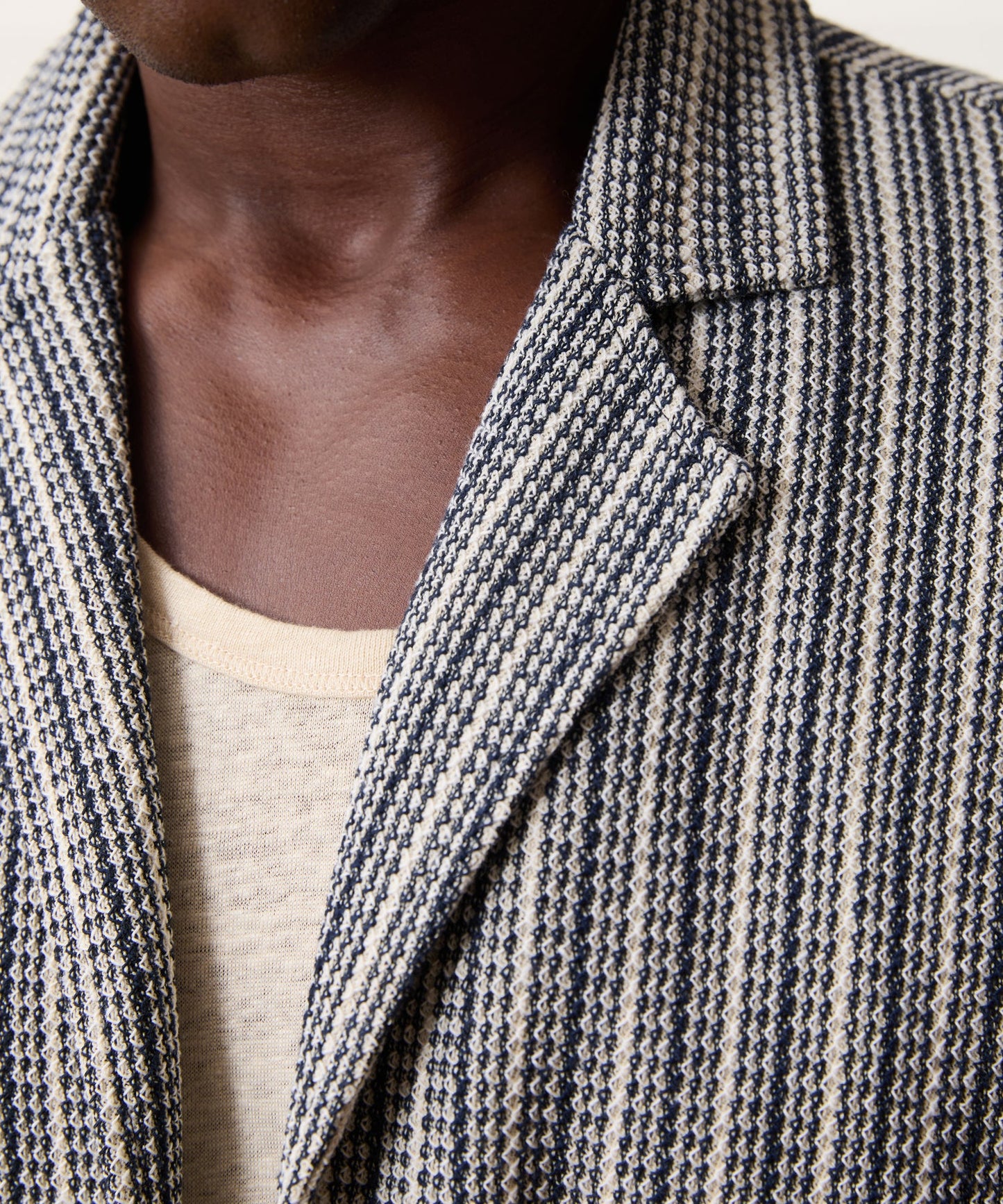 Todd Snyder Cabana Shirt in Navy Stripe Stripe Navy Stripe