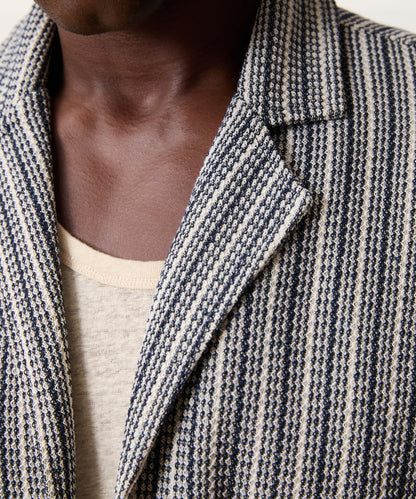 Todd Snyder Cabana Shirt in Navy Stripe Stripe Navy Stripe
