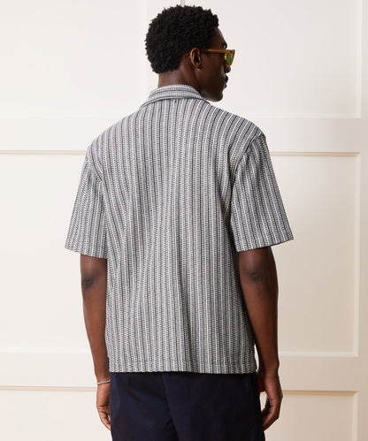 Todd Snyder Cabana Shirt in Navy Stripe Stripe Navy Stripe