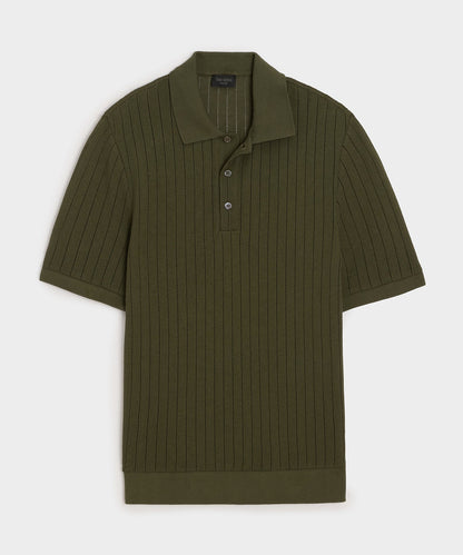 Todd Snyder Hemingway Polo in Earthbound Earthbound