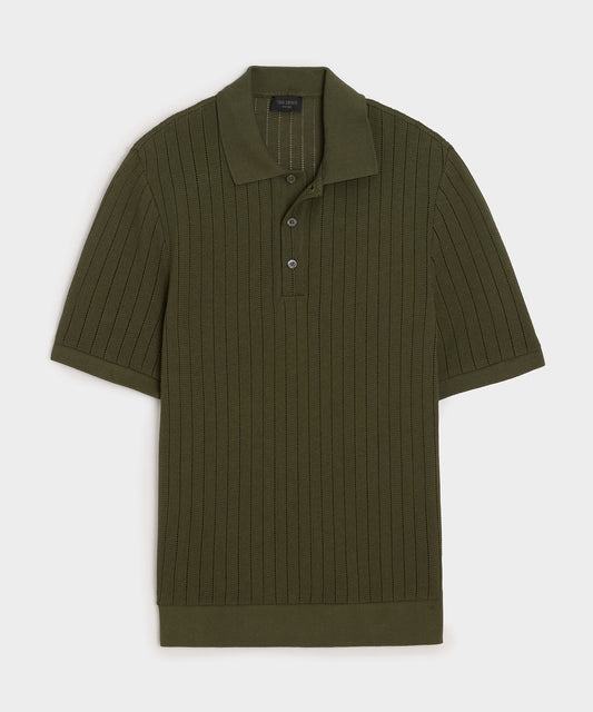 Todd Snyder Hemingway Polo in Earthbound Earthbound