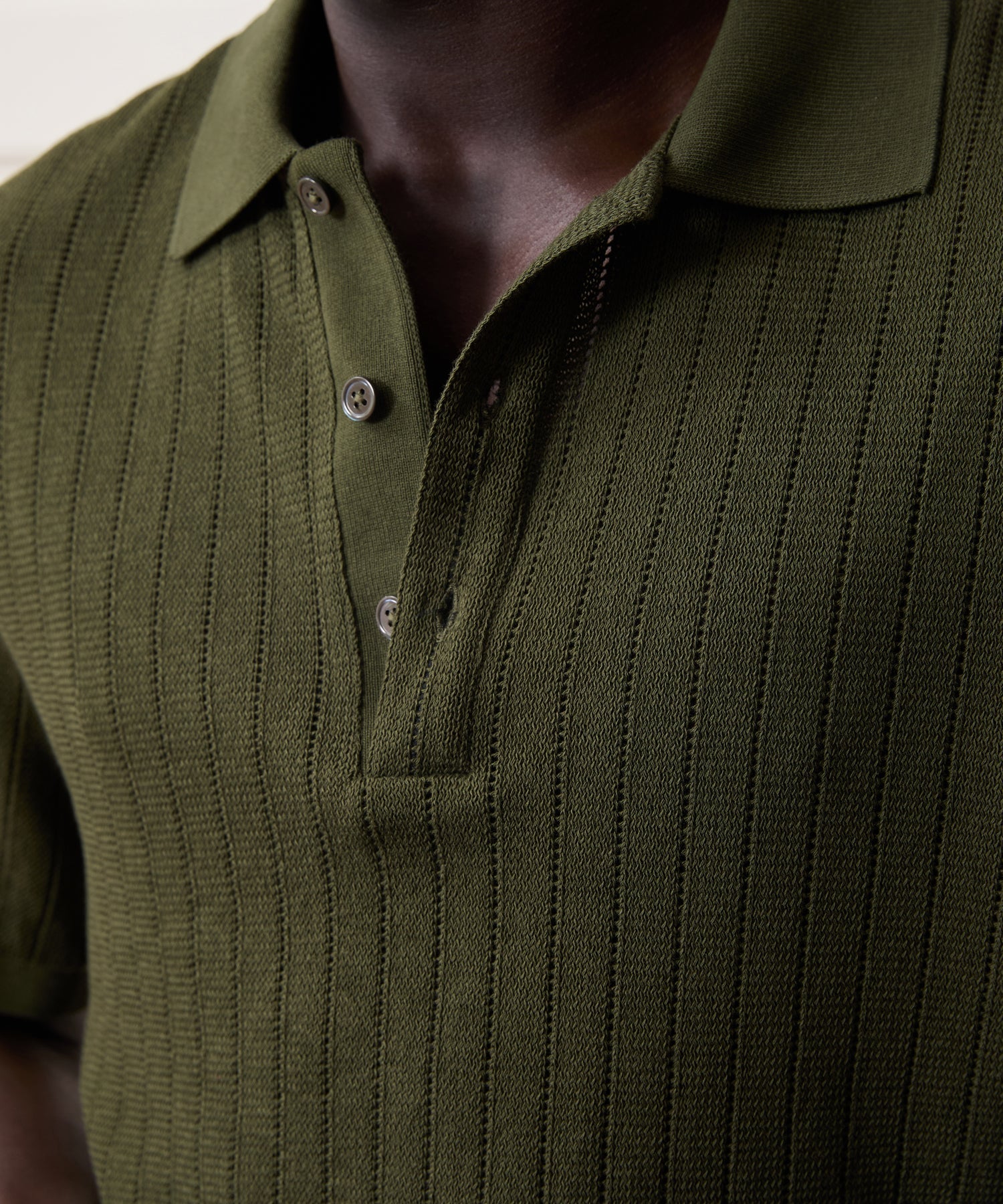 Todd Snyder Hemingway Polo in Earthbound Earthbound