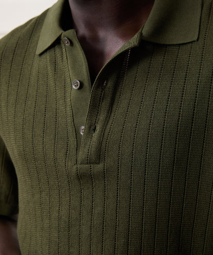 Todd Snyder Hemingway Polo in Earthbound Earthbound