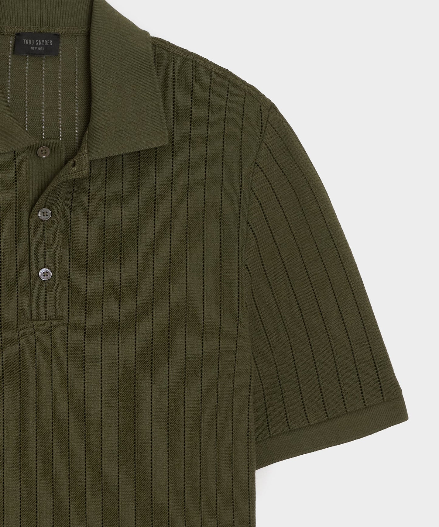 Todd Snyder Hemingway Polo in Earthbound Earthbound