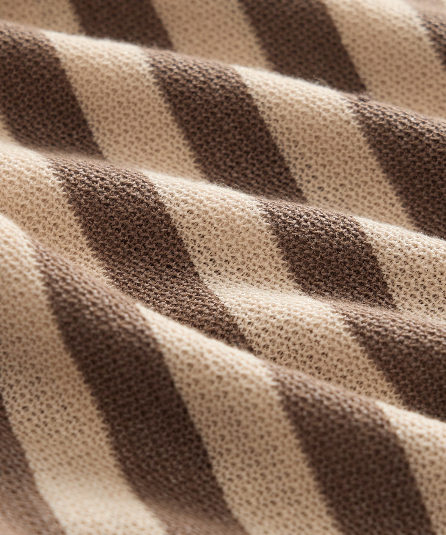 Todd Snyder Linen-Cotton Knit Shirt in Tan Stripe Tan