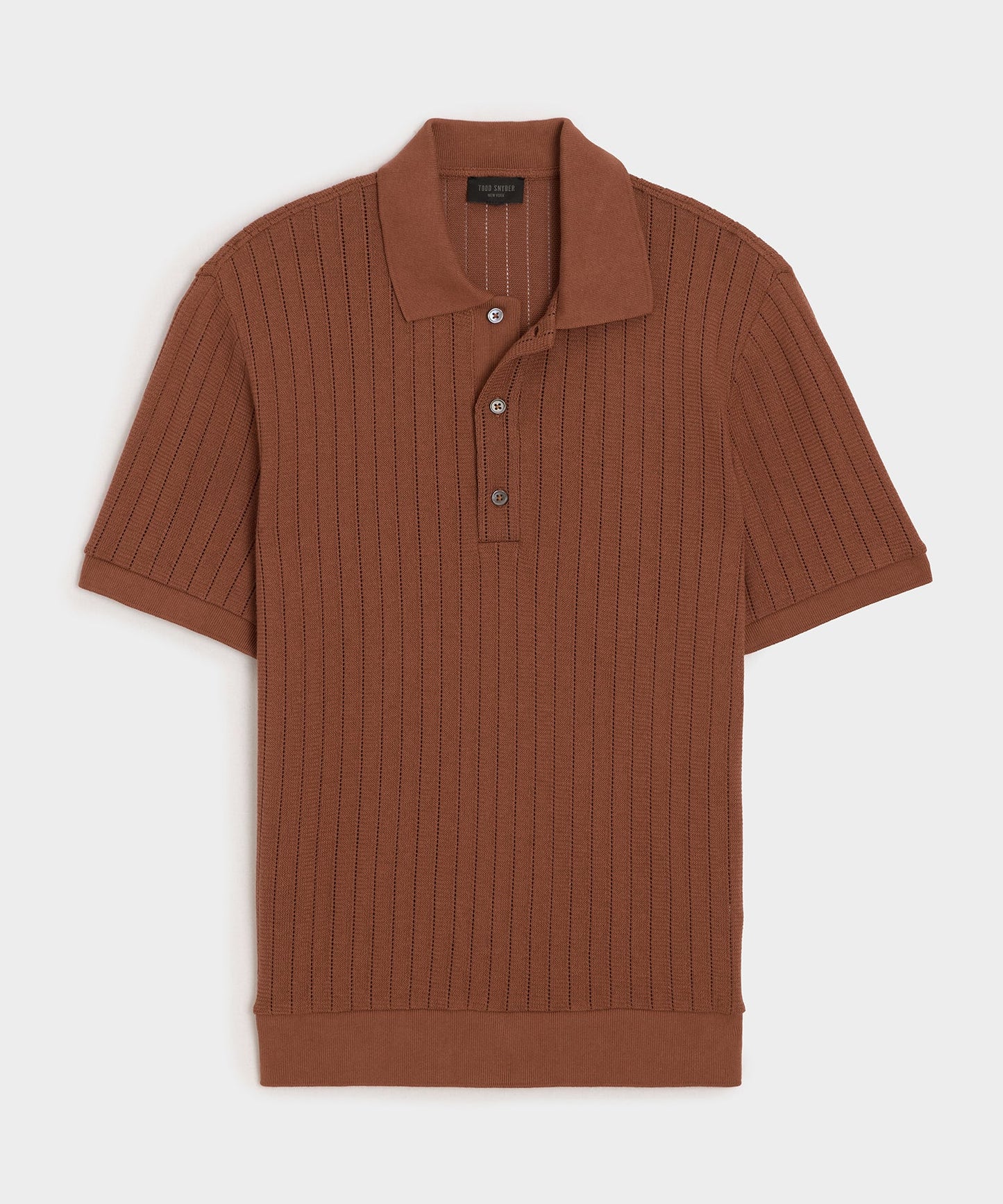 Todd Snyder Hemingway Polo in Foundry Red Foundry Red