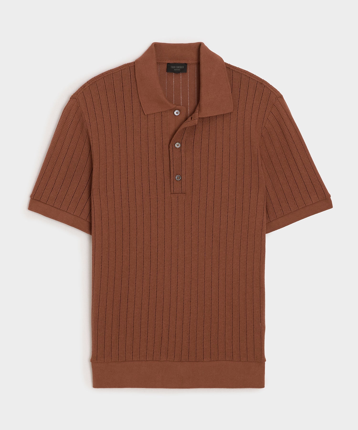 Todd Snyder Hemingway Polo in Foundry Red Foundry Red
