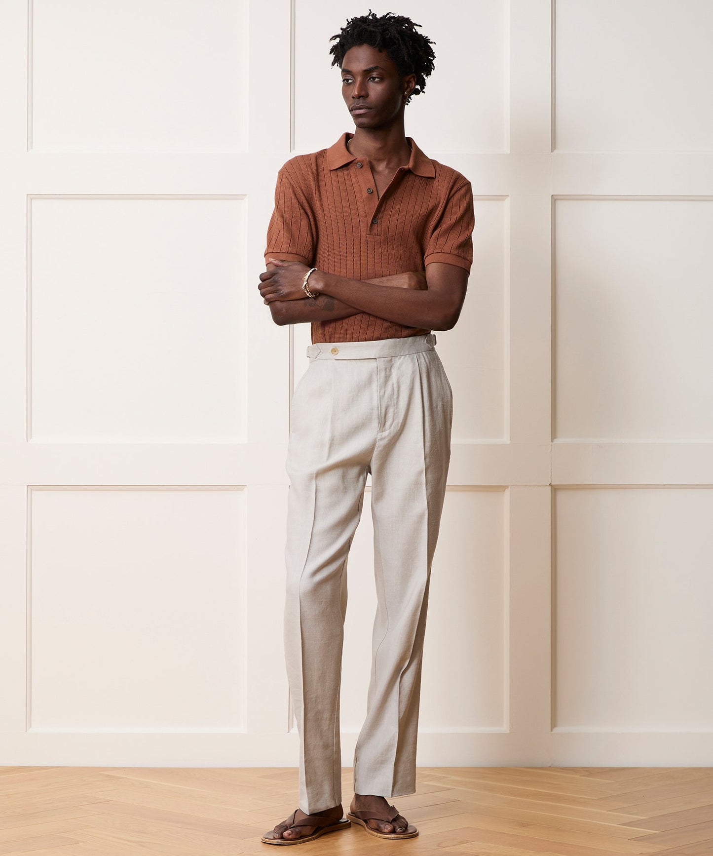 Todd Snyder Hemingway Polo in Foundry Red Foundry Red
