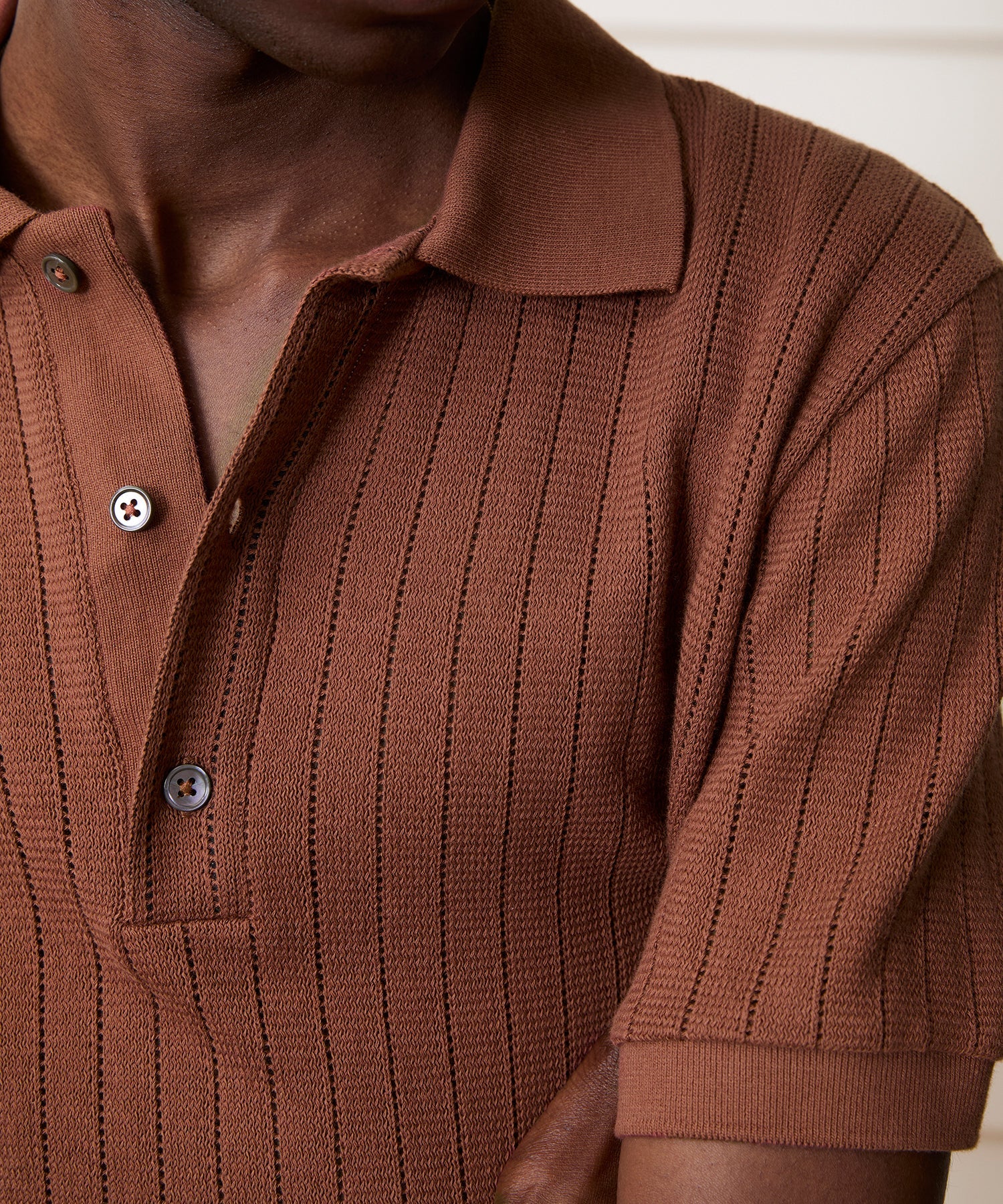Todd Snyder Hemingway Polo in Foundry Red Foundry Red