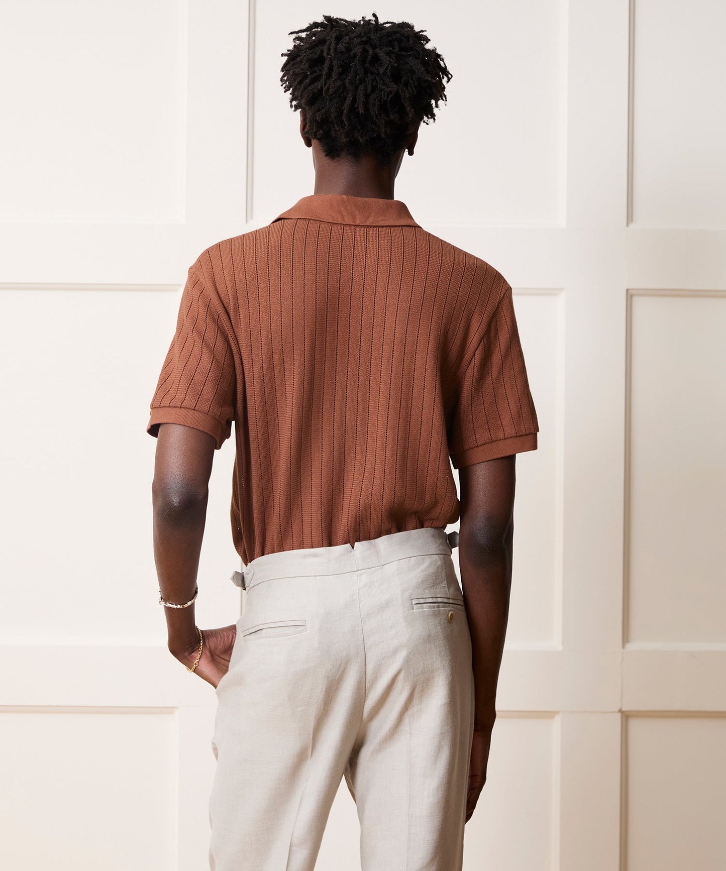 Todd Snyder Hemingway Polo in Foundry Red Foundry Red