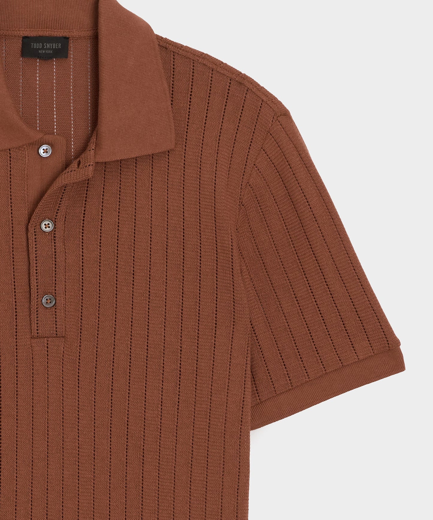 Todd Snyder Hemingway Polo in Foundry Red Foundry Red